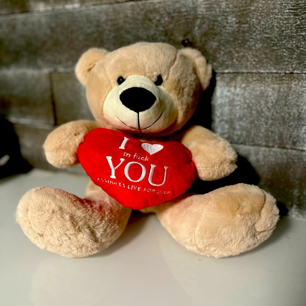 ALF Rare Adult Themed Teddy Bear. Assholes Live Forever